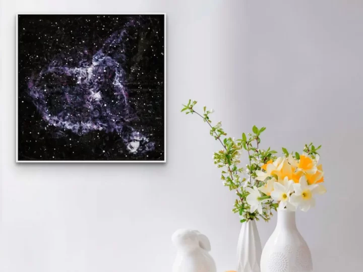 Agnes My Universe: Close up of the Limited-Edition Nebula Art Print: Incandescent Agape